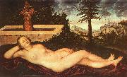 Lucas  Cranach Nymph of Spring oil